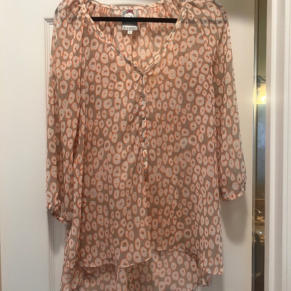 Yoana Baraschi 100% Silk High Low Blouse - Medium - Picture 1 of 2